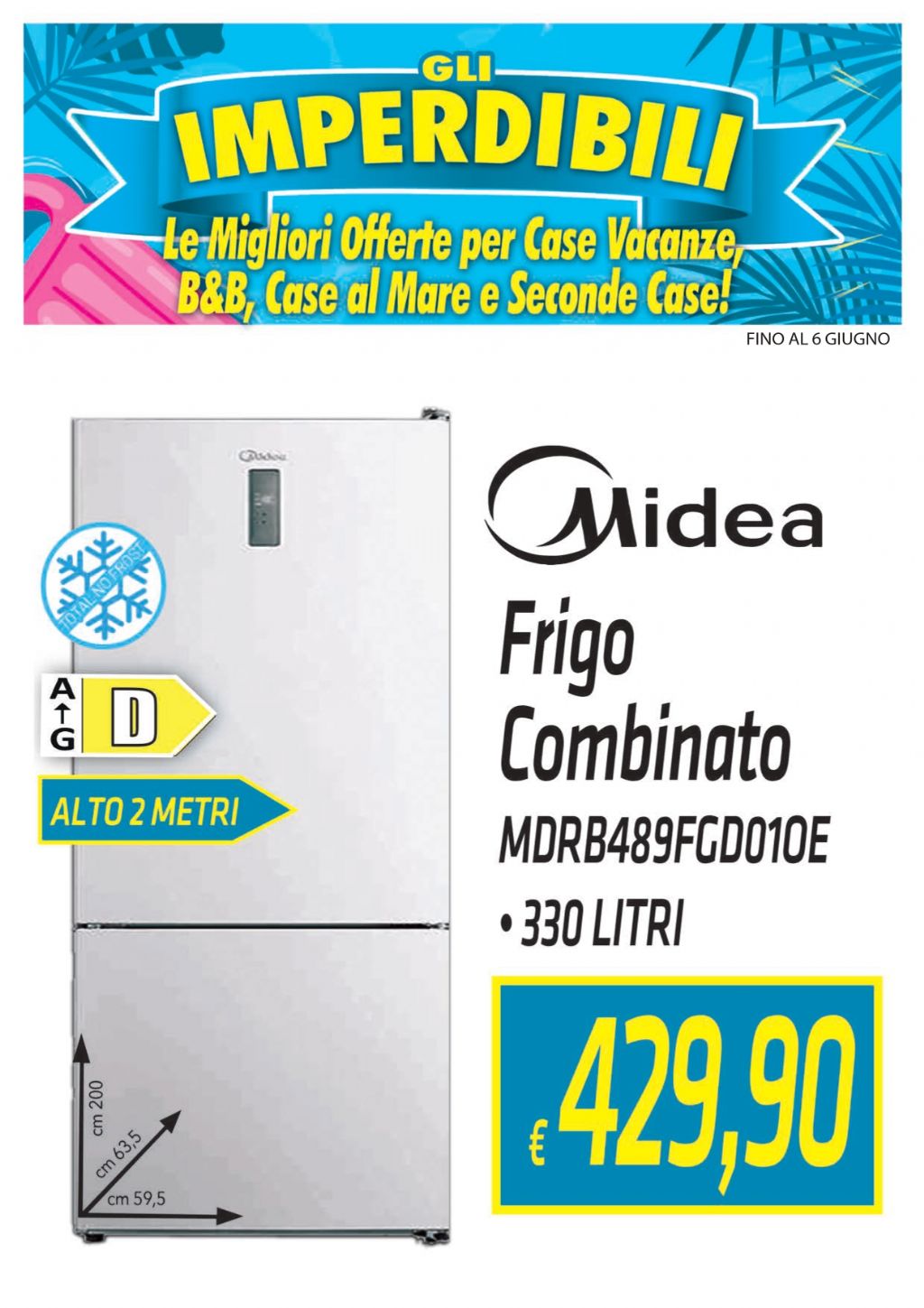 FRIGO MIDEA MDRB489FGD01O